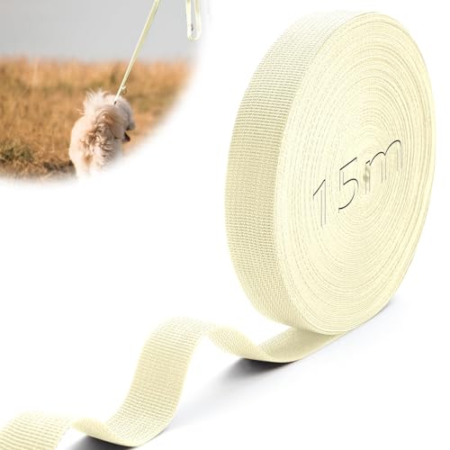 Mbsomnus 15M Gurtband Polypropylen Gurtband 30 mm Creme Gurtband Baumwolle Taschengurt Gurtbänder Wasserresistent Nylonband für Schneiden Nähen DIY Hundeleinen Gepäckgurten Rucksack Handtaschen Mbsomnus 15M Gurtband Polypropylen Gurtband 30 mm Creme Gurtband Baumwolle Taschengurt Gurtbänder Wasserresistent Nylonband für Schneiden Nähen DIY Hundeleinen Gepäckgurten Rucksack Handtaschen von Mbsomnus