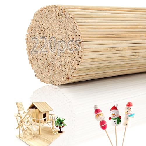 Mbsomnus 220 Stück Zuckerwatte Stäbe Bambusstäbe Bastelstäbe Holzstäbchen Rund 300 mm x 3 mm Holzstäbchen zum Basteln Natürlicher Bambusstäbe zum Basteln für DIY Kunstprojekte Geschenke Dekorationen Mbsomnus 220 Stück Zuckerwatte Stäbe Bambusstäbe Bastelstäbe Holzstäbchen Rund 300 mm x 3 mm Holzstäbchen zum Basteln Natürlicher Bambusstäbe zum Basteln für DIY Kunstprojekte Geschenke Dekorationen von Mbsomnus