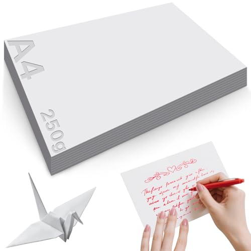 Mbsomnus 60 Stück Tonkarton 297 × 210 mm Dickes Papier A4 zum Drucken 250g/m² Bastelkarton Tonkarton Weiß Dickes Papier für Graffiti Kunstillustrationen Kreative Bastelprojekte Mbsomnus 60 Stück Tonkarton 297 × 210 mm Dickes Papier A4 zum Drucken 250g/m² Bastelkarton Tonkarton Weiß Dickes Papier für Graffiti Kunstillustrationen Kreative Bastelprojekte von Mbsomnus