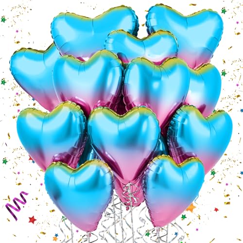 Mbsomnus Farbverlauf Herzluftballons 18 Zoll Folienballon 15 Stück Herz Luftballon Metallic Helium Ballons Hochzeit Große luftballons für Geburtstag Party Valentinstag Verlobung Hochzeit Deko Mbsomnus Farbverlauf Herzluftballons 18 Zoll Folienballon 15 Stück Herz Luftballon Metallic Helium Ballons Hochzeit Große luftballons für Geburtstag Party Valentinstag Verlobung Hochzeit Deko von Mbsomnus