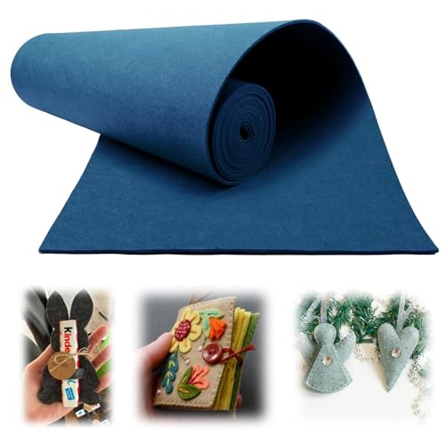 Mbsomnus Filz Meterware 3 mm x30 cm x300 cm Filz zum Basteln Blau Filzmatten zum Zuschneiden Filzstoff Meterware Bastelfilz Polyester Filzrolle Selbstklebend Filzläufer für Handarbeit Patchwork Nähen Mbsomnus Filz Meterware 3 mm x30 cm x300 cm Filz zum Basteln Blau Filzmatten zum Zuschneiden Filzstoff Meterware Bastelfilz Polyester Filzrolle Selbstklebend Filzläufer für Handarbeit Patchwork Nähen von Mbsomnus