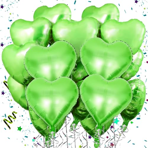 Mbsomnus Grün Herzluftballons 18 Zoll Folienballon 15 Stück Helium Ballons Hochzeit Luftballon Metallic luftballons Herz Große für Geburtstag Valentinstag Verlobung Party Hochzeit Deko Muttertag Mbsomnus Grün Herzluftballons 18 Zoll Folienballon 15 Stück Helium Ballons Hochzeit Luftballon Metallic luftballons Herz Große für Geburtstag Valentinstag Verlobung Party Hochzeit Deko Muttertag von Mbsomnus