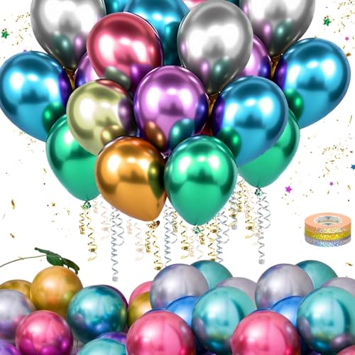 Mbsomnus Helium Ballons 60 Stück Luftballons Bunt 12 Zoll/30cm Latex Ballons Metallic Balloons Luftballon Helium für Geburtstag Abschluss Hochzeitsdeko Brautdusche Babyparty Taufe Mbsomnus Helium Ballons 60 Stück Luftballons Bunt 12 Zoll/30cm Latex Ballons Metallic Balloons Luftballon Helium für Geburtstag Abschluss Hochzeitsdeko Brautdusche Babyparty Taufe von Mbsomnus