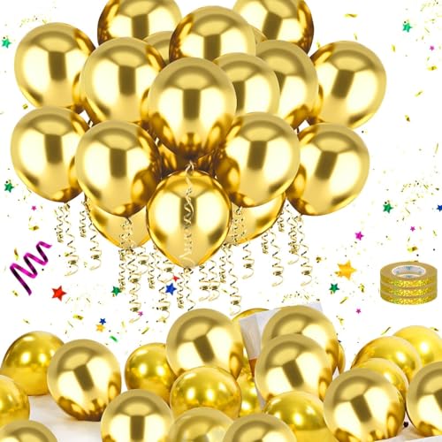Mbsomnus Luftballon Gold 60 Stück Helium Ballon 12 Zoll/30cm Latex Ballons Metallic Balloons Luftballons Helium für Geburtstag Hochzeitsdeko Abschluss Brautdusche Babyparty Taufe Mbsomnus Luftballon Gold 60 Stück Helium Ballon 12 Zoll/30cm Latex Ballons Metallic Balloons Luftballons Helium für Geburtstag Hochzeitsdeko Abschluss Brautdusche Babyparty Taufe von Mbsomnus