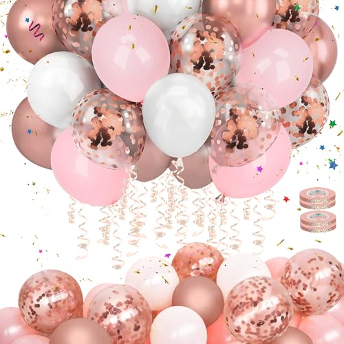 Mbsomnus Luftballons Rosegold Hochzeit 60 Stück Luftballon Geburtstag Metallic Rosegold Konfetti mit Bändern Rosa Weiße Helium Latex Ballons 30cm für Graduierung Party Kinder Geburtstagdeko Mbsomnus Luftballons Rosegold Hochzeit 60 Stück Luftballon Geburtstag Metallic Rosegold Konfetti mit Bändern Rosa Weiße Helium Latex Ballons 30cm für Graduierung Party Kinder Geburtstagdeko von Mbsomnus