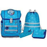 Mc®Neill Schulranzen-Set COMPACTO BUBBLE Kunstfaser hellblau von Mc®Neill