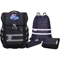 Mc®Neill Schulranzen-Set COMPACTO TRON Kunstfaser schwarz von Mc®Neill
