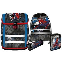 Mc®Neill Schulranzen-Set PERFECTO MARVEL SPIDER MAN Kunstfaser schwarz von Mc®Neill