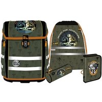 Mc®Neill Schulranzen-Set PERFECTO STAR WARS MANDALORIAN Kunstfaser olivgrün von Mc®Neill