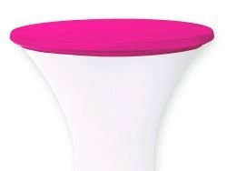 Mc-Stoff Deckel Haube Cover Tischplattenbezug für Stehtischhusse Stretch 80 cm pink von Mc-Stoff