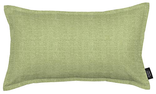 McAlister Textiles Savannah | Sofakissen mit Füllung in Salbeigrün | 50 x 30 cm | gewobener Jacquardstoff | Einfarbiges Deko gefülltes Kissen Uni für Sofa, Couch, Bett von McAlister Textiles