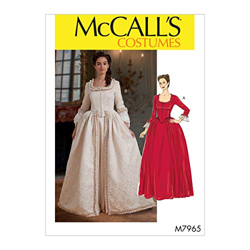 McCall Pattern Company McCall's Schnittmuster für Damen viktorianisches Kostüm, Kleid und Jacke, Größe 42-52, Weiß von McCall's
