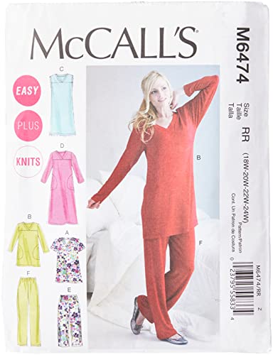McCall Pattern Company Schnittmuster, 100% Baumwolle, weiß, RR (18W-20W-22W-24W) McCall Pattern Company Schnittmuster, 100% Baumwolle, weiß, RR (18W-20W-22W-24W) von McCall's
