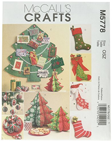 McCall's Patterns Holiday Decorations, M5778, One Size Only,White von McCall's