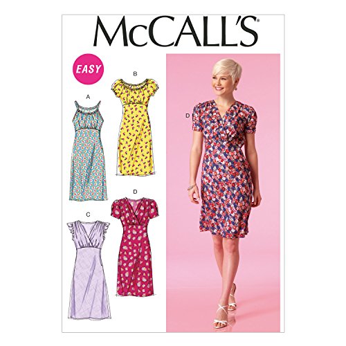 McCall Pattern Company Schnittmuster, Chiffon, Mehrfarbig, Size F5 (16-18-20-22-24) von McCall's Patterns