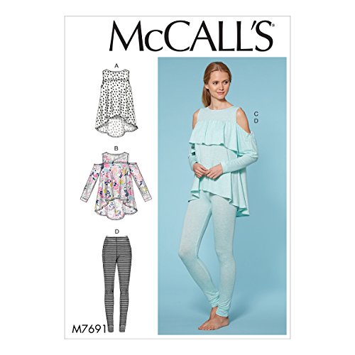 McCall 's Patterns 7691 OS, Misses-Tops und Hose, Größen xsm-xlg, Tissue, Multi/Farbe, 17 x 0,5 x 0,07 cm von McCall's Patterns