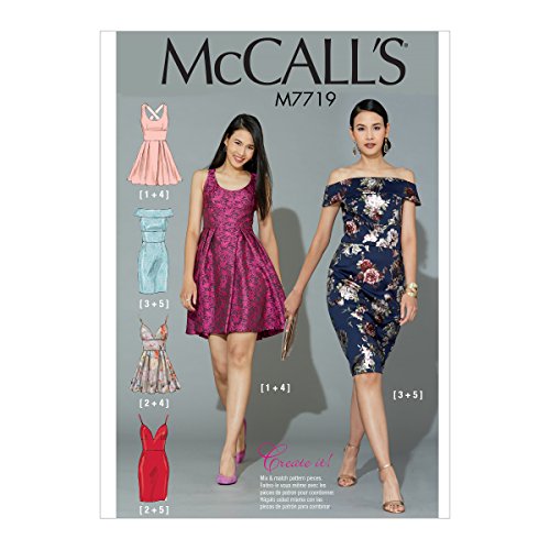 McCall 's Patterns Damenkleider Schnittmuster, Tissue, mehrfarbig, 17 x 0,5 x 0,07 cm von McCall's Patterns