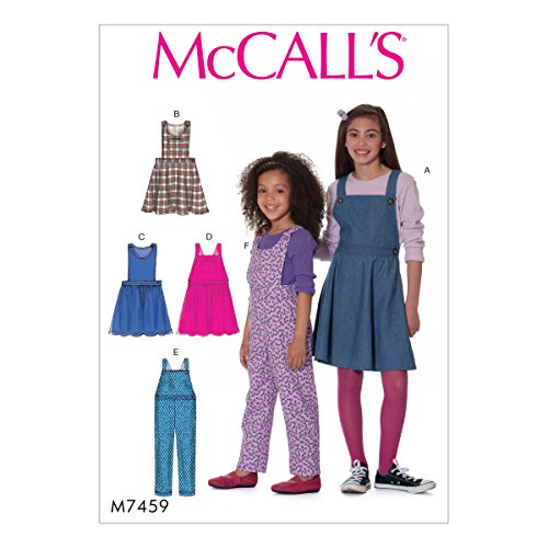McCall 's Patterns Kinder/Mädchen Pullover und Overalls, Mehrfarbig, Größen 7–14-p, Mehrfarbig, 152 x 213 cm von McCall's Patterns