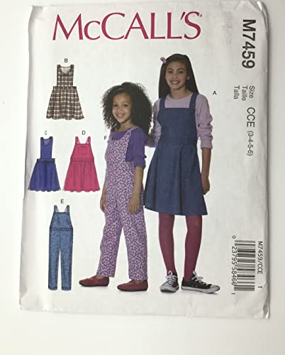 McCall 's Patterns Kinder/Mädchen Pullover und Overalls, mehrfarbig, Größen 7–14-p, Mehrfarbig, 60 x 91 cm von McCall's
