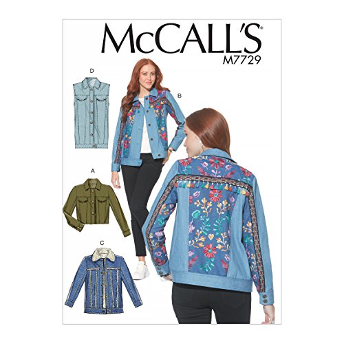 McCall's Patterns MC7729A5 Schnittmuster für Damenjacken und Westen, Taschentuch, marineblau, 17 x 0.5 x 0.07 cm von McCall's Patterns