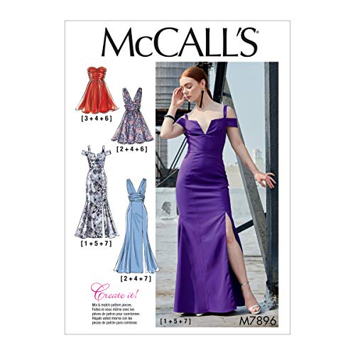 McCall's Patterns McCall's M7896E5 Create It Schnittmuster für Damenkleider für Abend-und besondere Anlässe, Größen 42-50 Muster: von McCall's Patterns