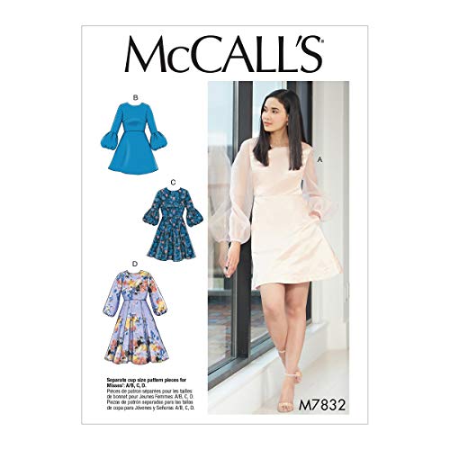 McCall's Patterns McCall's M7832E5 Schnittmuster für Damenkleid, Puff und Glockenärmeln, Gr. 42-50 McCall's Patterns McCall's M7832E5 Schnittmuster für Damenkleid, Puff und Glockenärmeln, Gr. 42-50 von McCall's