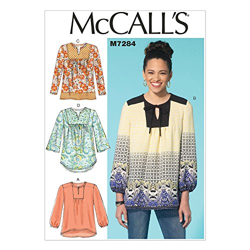 McCall's Patterns McCall's Schnittmuster 7284 ZZ, Damen-Oberteile, Größen LRG-XXL, Krepp, Mehrfarbig, XLG von McCall's Patterns