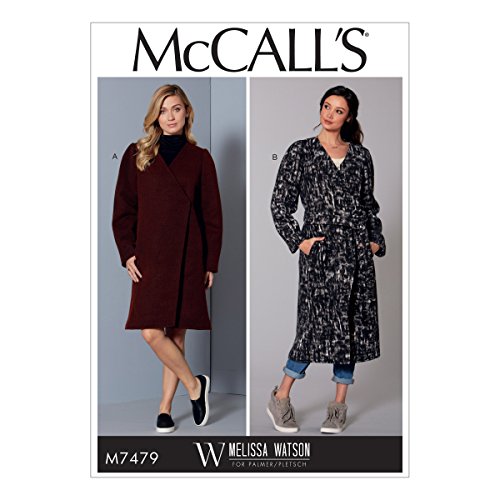 McCall 's Patterns Schnittmuster Mäntel und Gürtel, Mehrfarbig, Größen xsm-med von McCall's Patterns