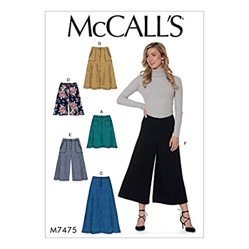 McCall 's Patterns Schnittmuster Röcke, Shorts und Culotte, mehrfarbig, Größen 6–14-p, Mehrfarbig, 182 x 274 cm von McCall's Patterns