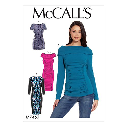 McCall 's Patterns Schnittmuster Top, Tunika und Kleider, Mehrfarbig, Größen 6–14-p, Mehrfarbig, 160 x 231 cm von McCall's Patterns