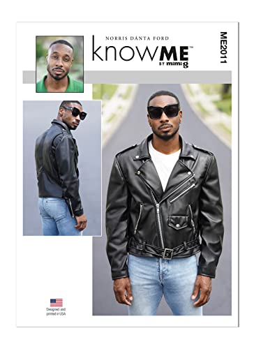 Know Me Norris Dánta Ford Schnittmuster-Set für Herren-Motorradjacke, Design-Code ME2011, 34-36-38-40-42, mehrfarbig von McCall's