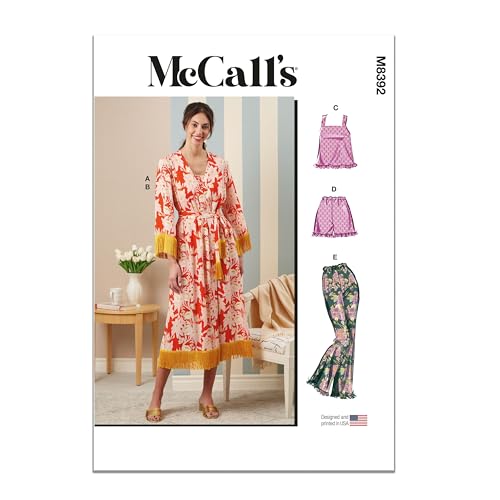 MCCALLS M8392Y5 Damen-Nachtwäsche Y5 (46-50-52-54) von McCall's