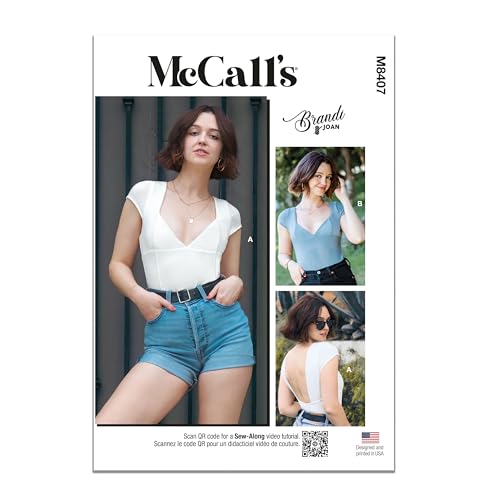 MCCALLS M8407K5 Strick-Body und Top für Damen, von Brandi Joan K5 (36-38-40-42-44) von McCall's