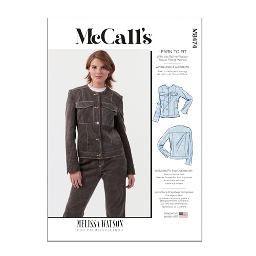 MCCALLS Schnittmuster M8474K5 Damenjacke von Melissa Watson K5 (36-38-40-42-44) von McCall's