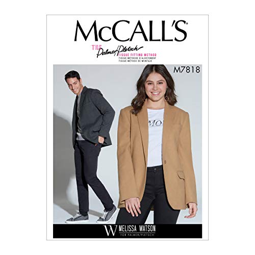McCall Pattern Company M7818XN Schnittmuster für Damen und Herren von Melissa Watson für Palmer/Pletsch, Gr. XL-XXXL, XXL, weiß McCall Pattern Company M7818XN Schnittmuster für Damen und Herren von Melissa Watson für Palmer/Pletsch, Gr. XL-XXXL, XXL, weiß von McCall's