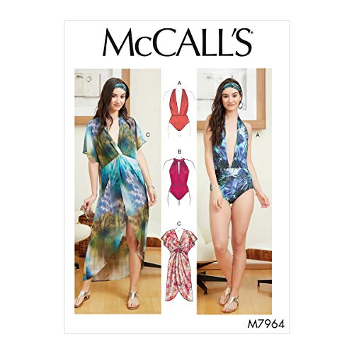 McCall Pattern Company McCall's Damen Einteiler Badeanzug und Cover Up Schnittmuster Größen 36-50, verschiedene Weiß McCall Pattern Company McCall's Damen Einteiler Badeanzug und Cover Up Schnittmuster Größen 36-50, verschiedene Weiß von McCall's