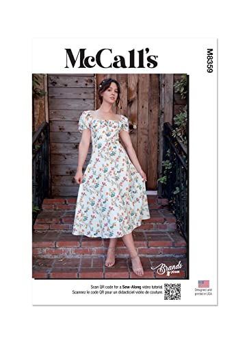 McCall's Brandi Joan Schnittmuster-Set für Damen-Tops und Kleid, Design-Code M8359, Größen 34-38-40-42 von McCall's