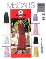 McCall's 2192 sewing pattern makes Misses Wrap Skirts in two lengths makes sizes 4-6-8 by McCall's von McCall's