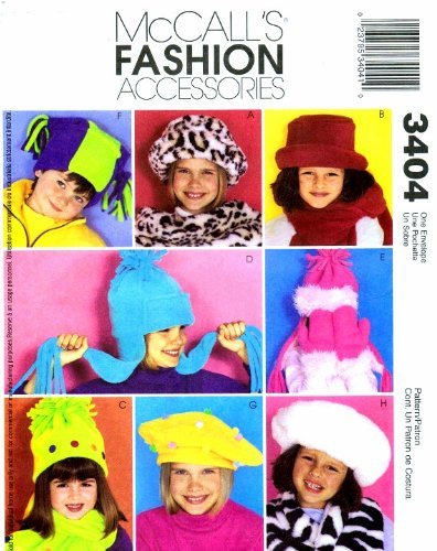McCall's 3404 Sewing Pattern Hats Scarf Mittens by McCall's von McCall's