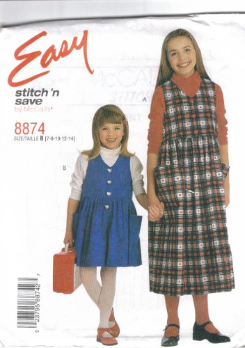 McCall's 8874 stitch 'n Save Size B (7-8-10-12-14) by McCall's Pattern Company von McCall's