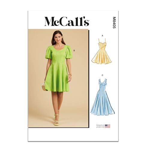McCall's M8405K5 Damenkleid mit ausgestellter Passform Schnittmuster-Set, Designcode M8405, Papier, Mehrfarbig, Sizes 8-10-12-14-16 McCall's M8405K5 Damenkleid mit ausgestellter Passform Schnittmuster-Set, Designcode M8405, Papier, Mehrfarbig, Sizes 8-10-12-14-16 von McCall's