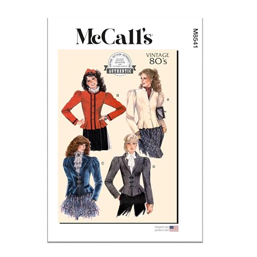 McCall's MCCALLS Schnittmuster M8541A Damenjacken A (34-36-38-40-42) von McCall's