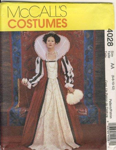McCall's McCall Sewing Pattern 4028 AA - Use to Make - Misses Elizabethan Costume - Sizes 6, 8, 10, 12 by von McCall's