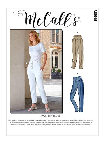 McCall's Misses' Pants Pattern M8045A5 Damenhose, Papier, verschieden, A5 (6-8-10-12-14) von McCall's