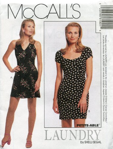 McCall's Pattern 8190 ~ Laundry by Shelli Segal Misses' Lined Halter and Fitted Dress ~ Sizes 8-10-12 by McCall's von McCall's