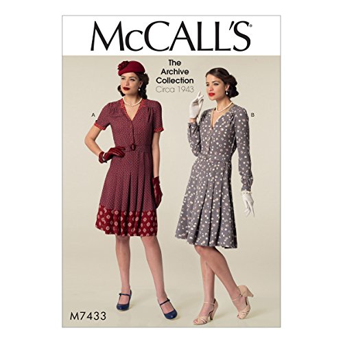 McCall 's Patterns Schnittmuster Kleider und Gürtel, Tissue, mehrfarbig, Größen 6–14 von McCall's