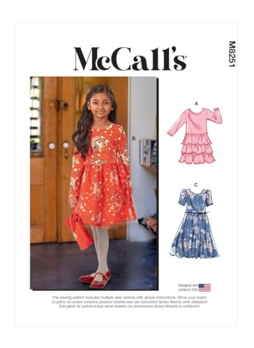 McCall's Schnittmuster M8251CCE Kinder Mädchen Kleid von McCall's