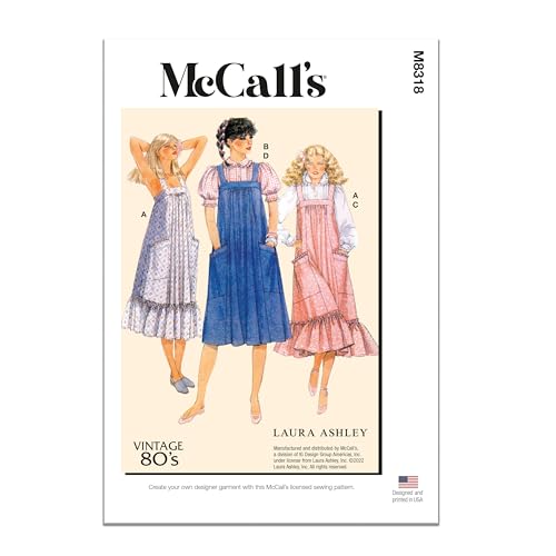 McCall's Schnittmuster M8318F5 Damenkleider und Blusen von Laura Ashley McCall's Schnittmuster M8318F5 Damenkleider und Blusen von Laura Ashley von McCall's