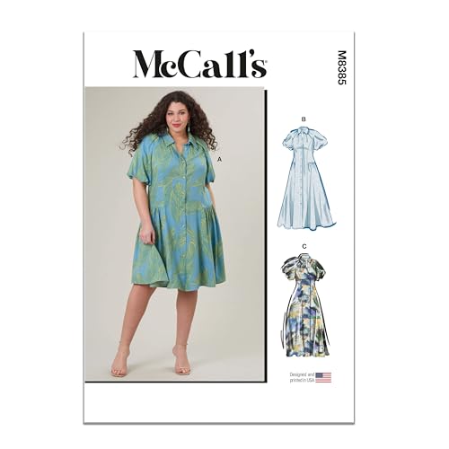 McCall's Schnittmuster-Paket für Damenkleid, Design-Code M8385, Größen 20W-22W-24W-26W-28W McCall's Schnittmuster-Paket für Damenkleid, Design-Code M8385, Größen 20W-22W-24W-26W-28W von McCall's