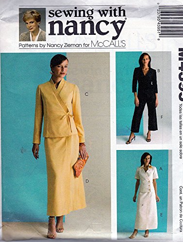 McCall's Sewing Pattern 4395 Misses Size 8-22 Wardrobe Front Wrap Tops Skirts Cropped Pants by McCall's von McCall's
